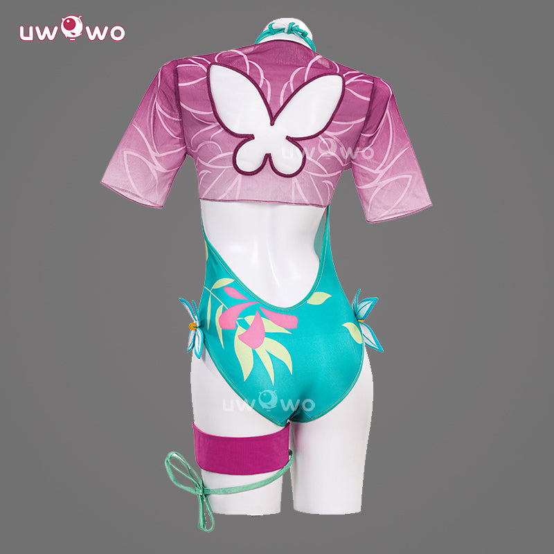 Uwowo Collab Series: Game Cosplay Women Butterfly Swimsuit Costume