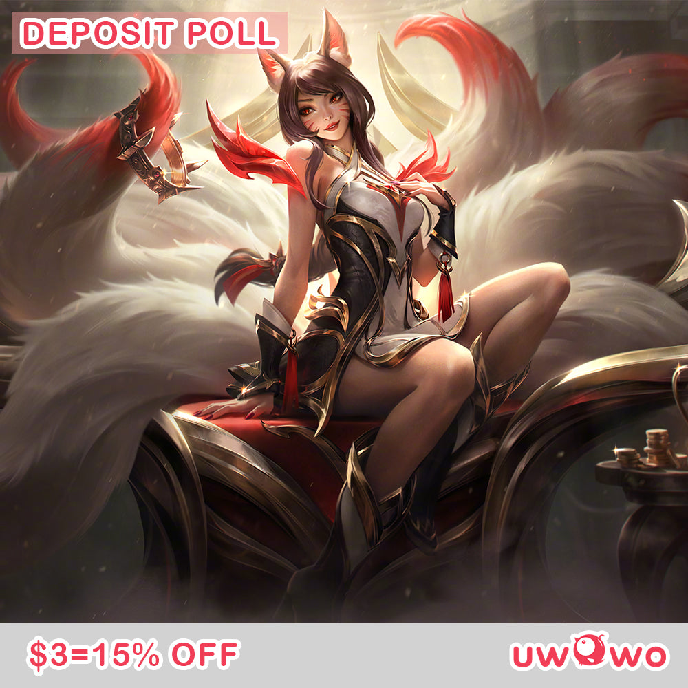 Uwowo Deposit Poll - League of Legends/LOL: Risen Legend Ahri Cosplay Costume
