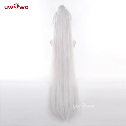Uwowo Game Wuthering Waves WuWa Hiyuki Cosplay Long Silver Wig