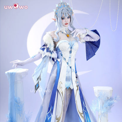 Uwowo Collab Series: Genshin Impact Tsaritsa Anastasya Snezhnaya Cryo Archon Cosplay Costume XS-2XL