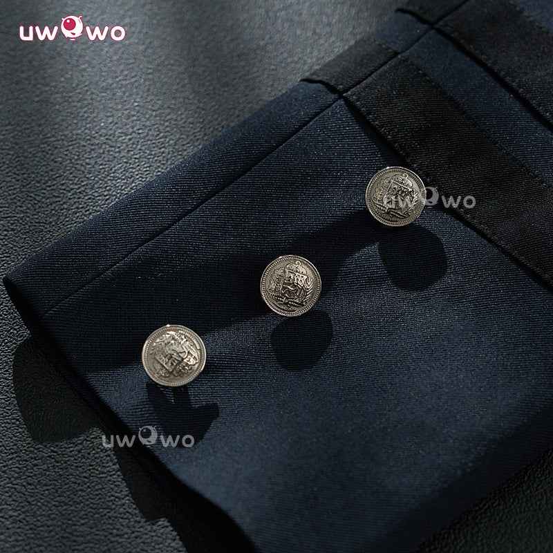 Uwowo Collab Series: Anime Black Bulter Ciel Blue Default Suit Cosplay Costume S-XL
