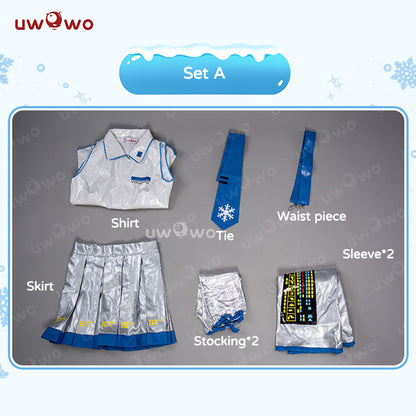 Uwowo V Singer Snow Girl Project Sekai Christmas Cosplay Costume