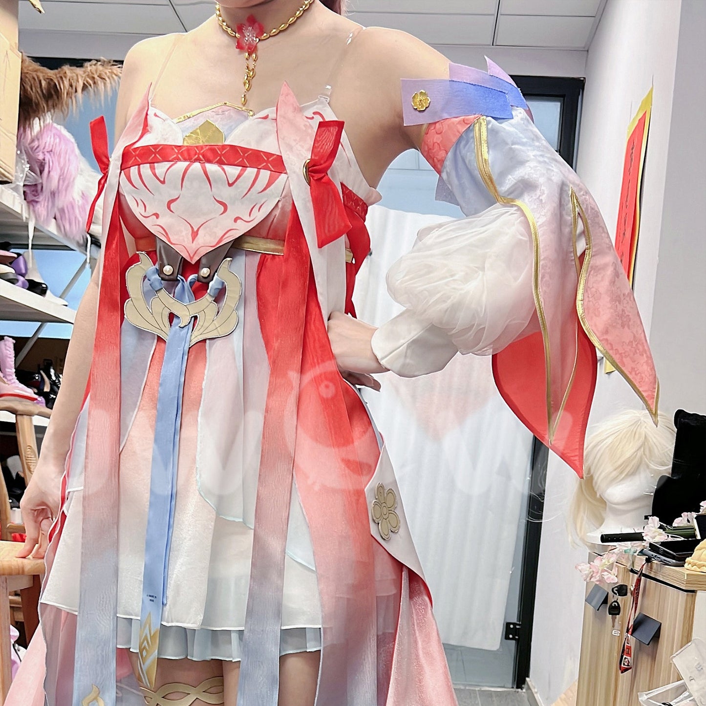 【Confirmed】Uwowo Game Wuthering Waves Jinhsi Peach Blossom Cosplay Costume