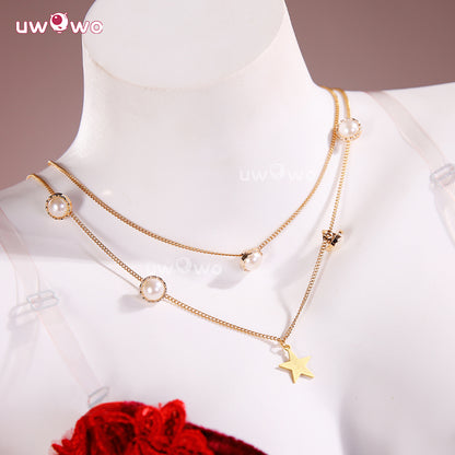 Uwowo Collab Series: Aerith Wall Market Red Velvet Gown Final Fantasy 7 FF7 Remake  Cosplay Costume