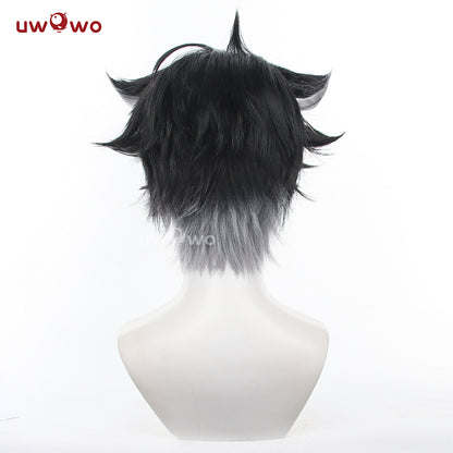 Uwowo Game Genshin Impact Wriothesley Cosplay Wig Black Short Hair