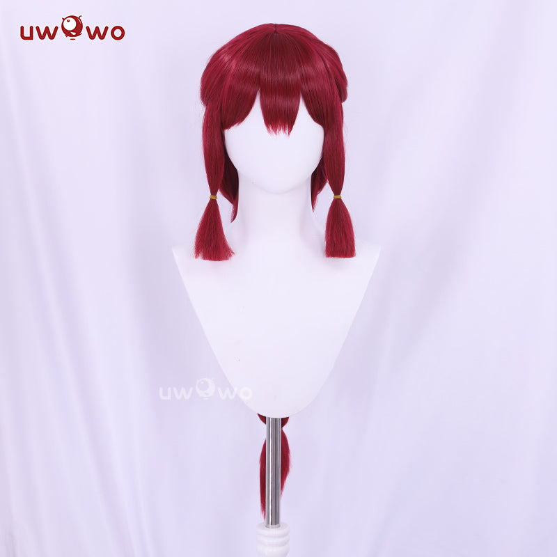 【Pre-sale】Uwowo League of Legends/LOL: Foxfire Ahri 2023 ASU Cosplay Wig Long Wine Hair With Ears