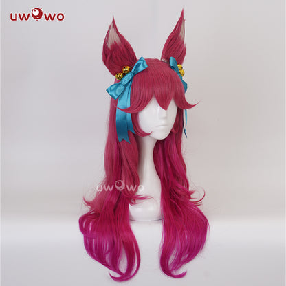 Uwowo Game Fox Cosplay Wig With Ears Long Hair
