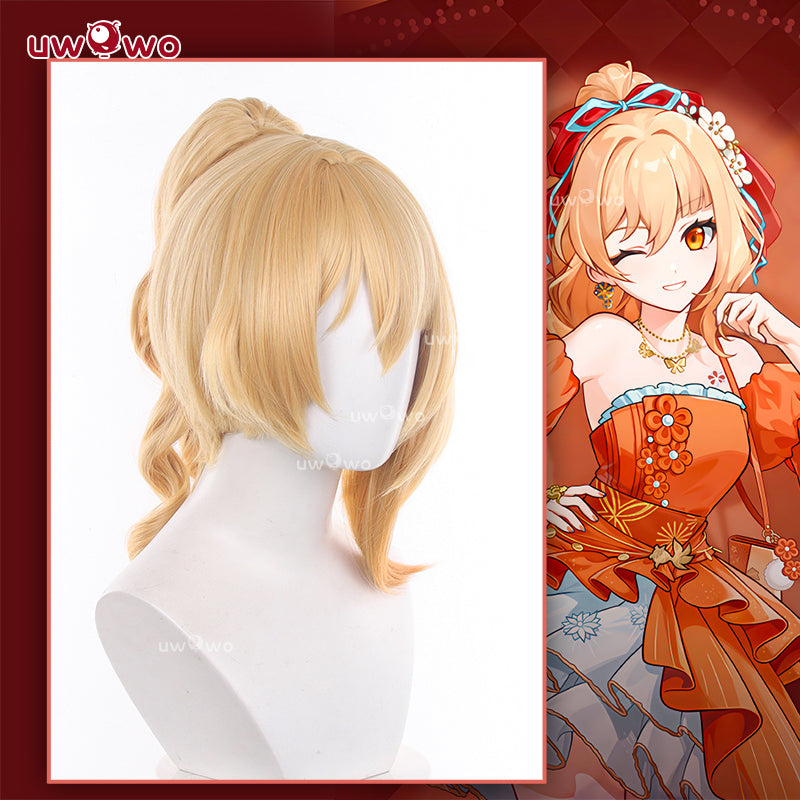 Uwowo Genshin Impact Yoimiya Resplendent Feast Gown Cosplay Wig