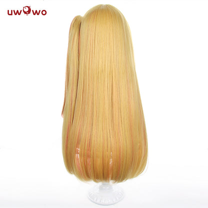 Uwowo Anime Oshi no Ko Cosplay Wig Ruby Hoshino Cosplay Wig Yellow Long Hair