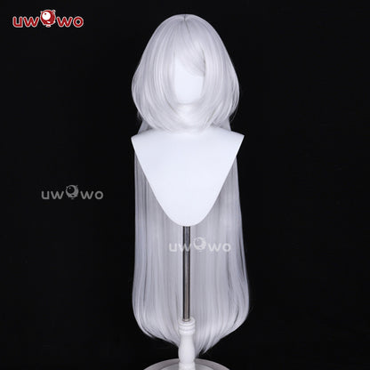 Uwowo Nier: Automata 2B Redesign Cheongsam Fanart Cosplay Wig Long Silver Hair