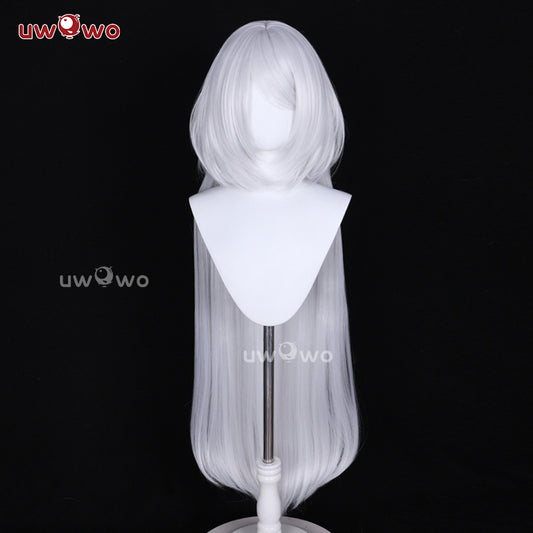 Uwowo Nier: Automata 2B Redesign Cheongsam Fanart Cosplay Wig Long Silver Hair