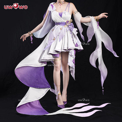 S-3XL INSTOCK Uwowo Game Honkai Star Rail Fanart Robin Wisteria Gown Cosplay Costume