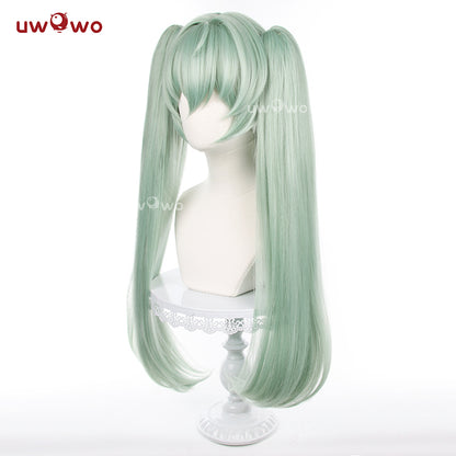 Uwowo Game Zenless Zone Wickes Corin Cosplay Wig Long Green Hair
