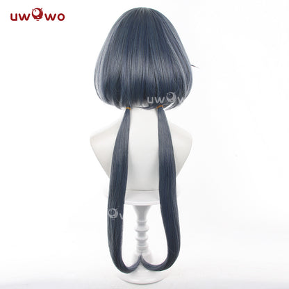 Uwowo Game Honkai Star Rail HSR Yunli Yun Li Cosplay Wig Long Dark Blue Hair