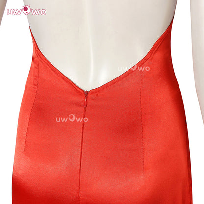 Uwowo Collab Series: Final Fantasy 7 FF7 Remake Aerith Wall Market Red Dress Cosplay Costume