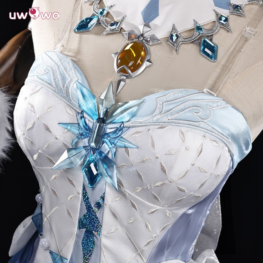 Uwowo Collab Series: Genshin Impact Tsaritsa Anastasya Snezhnaya Queen Cryo Archon Cosplay Costume XS-2XL