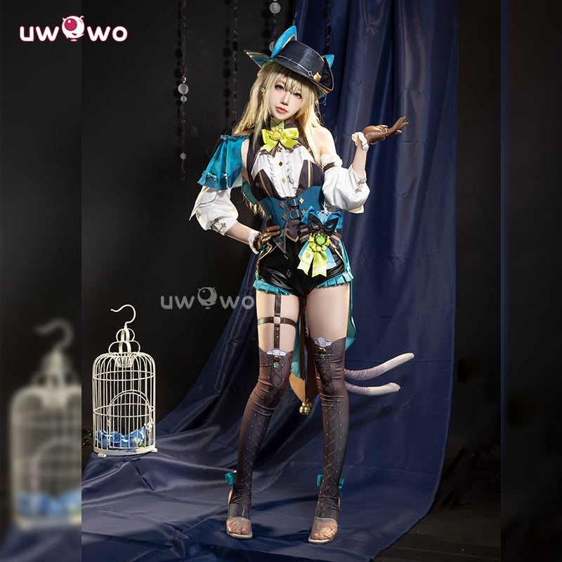 Uwowo Collab Series: Genshin Impact Kirara New Skin Phantom in Boots Cosplay Costume