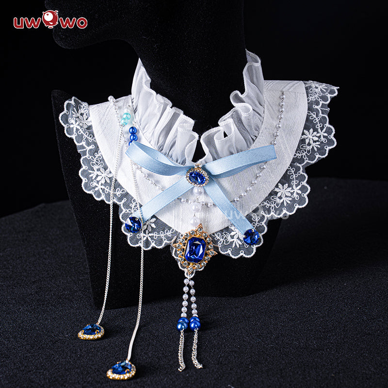 【Pre-sale】Uwowo Genshin Impact Fanart Furina Focalors White Angel Lolita Dress Cosplay Costume