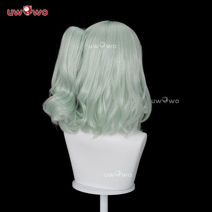 Uwowo Game Zenless Zone Zero/ZZZ Sunna Chinatsu Remiel Cosplay Wig Middle Light Green Hair