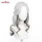 Uwowo Game Identity V IDV Psychologist Everlasting Night Ada Mesmer Costume Wig Long Grey Hair