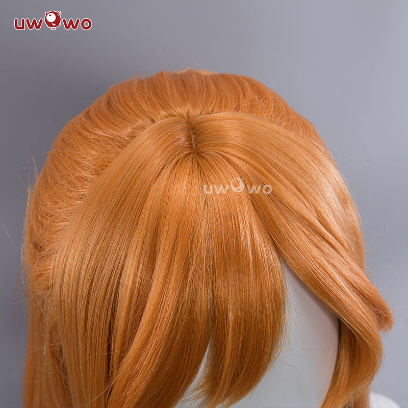 Uwowo Anime Fanart Nami Chinese Dress Cheongsam Cosplay Wig Long Yellow Hair