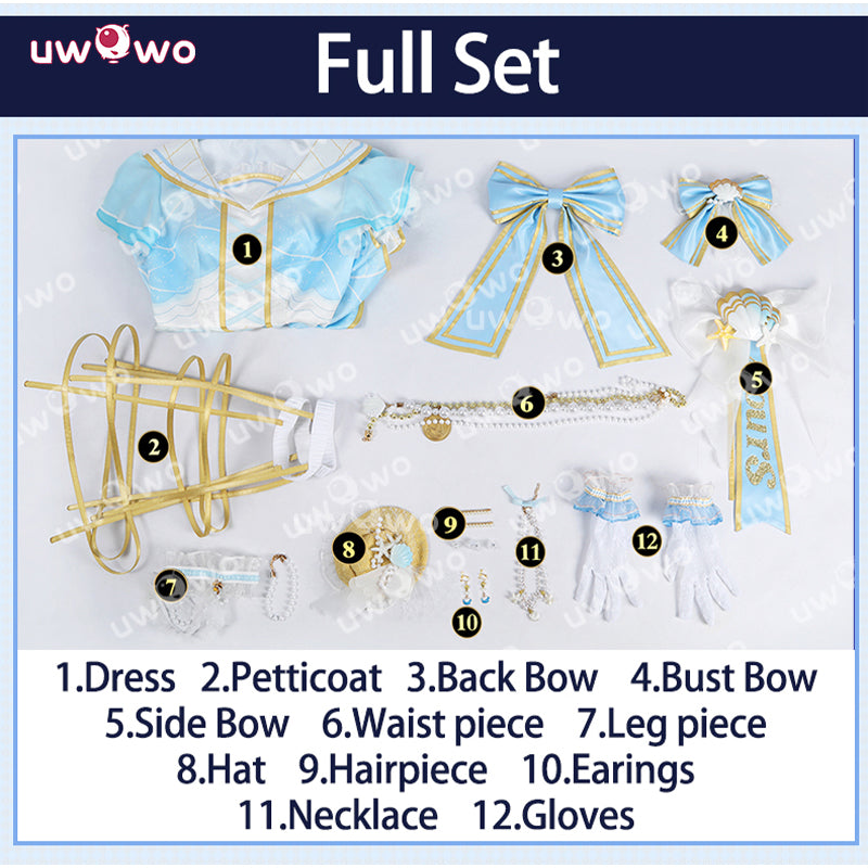 Uwowo Collab Series: Love Live! Watanabe You Luxury Cruise  School Idol Festival Cosplay Costume XS-2XL
