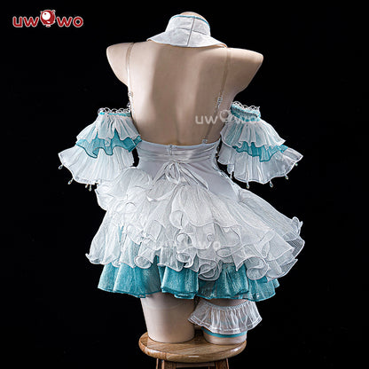 【In Stock】Uwowo Genshin Impact Fanart Furina Focalors Mermaid Insipired Fairy Dress Cosplay Costume