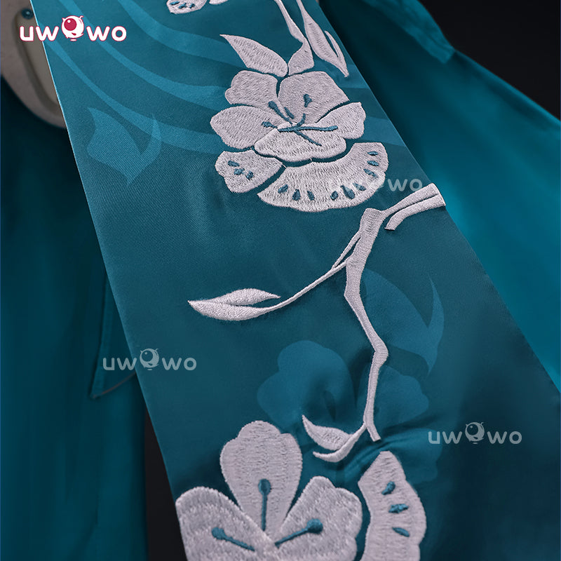 Uwowo Collab Series: Ruan Mei Honkai Star Rail Plumblossom Letter Qipao Cosplay Costume XS-2XL