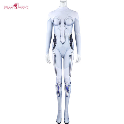 Uwowo Collab Series: Game Cosplay Women Bodysuit Whikte Skin Costume / Dagger Cosplay Costume Strategist