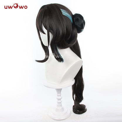 【Pre-sale】Uwowo Honkai Star Rail Ruan Mei RuanMei HSR Cosplay Wig Long Black Hair