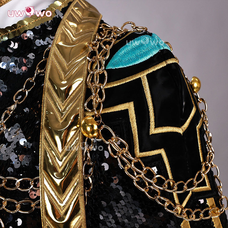 Uwowo Collab Series: Kpop GOLDEN Performance Black Suit Cosplay Costume XS-3XL