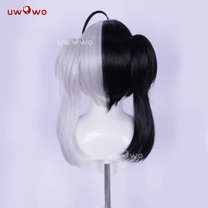 Uwowo Game NTE Neverness to Everness Lacrimosa Cosplay Wig Long Black And Silver Color
