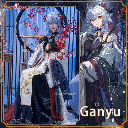 [Last Batch] 【In Stock】Uwowo Genshin Impact Fanart Ganyu Chinese Style Hanfu Traditional Clothing Liyue Cosplay Costume