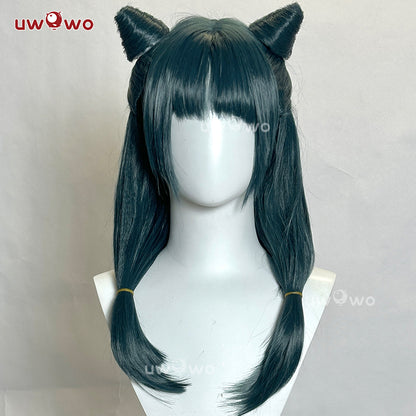 Uwowo Anime The Apothecary Diaries Maomao Frog Green Hanfu Style Hunt Cosplay Wig Long Dark Green Hair