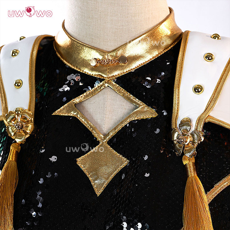 Uwowo Collab Series: Kpop Zoey GOLDEN Performance Black Suit Cosplay Costume XS-3XL