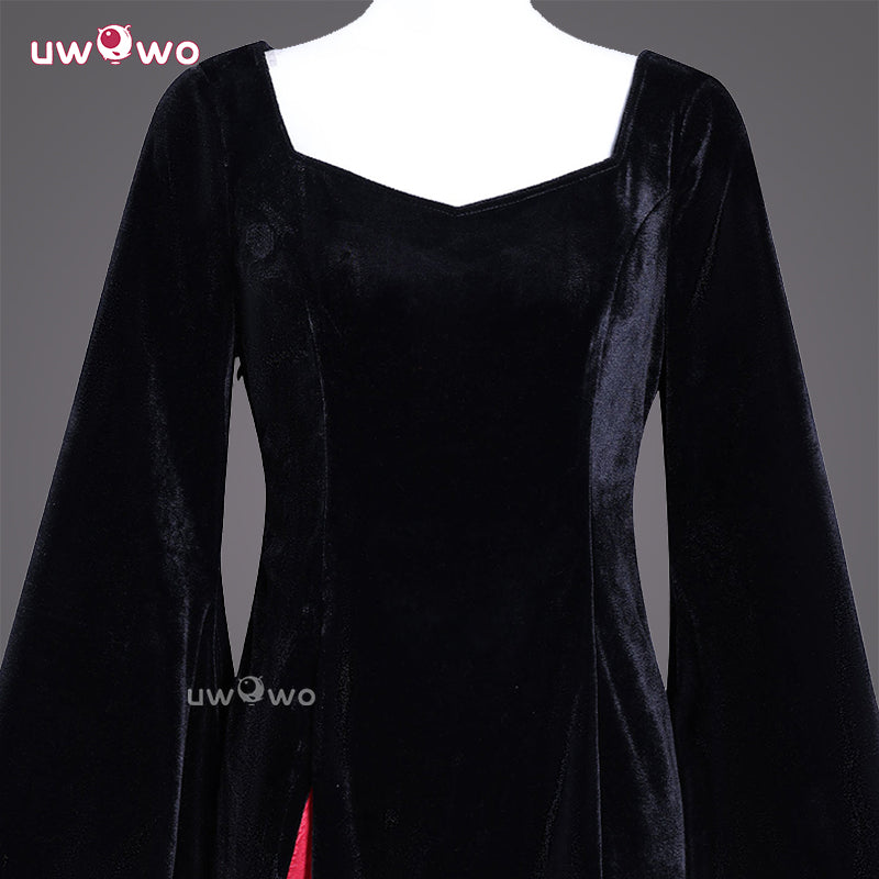 Uwowo Collab Series: Wednesday Season 2 Mother Morticia Addams Halloween Cosplay Costume XS-3XL