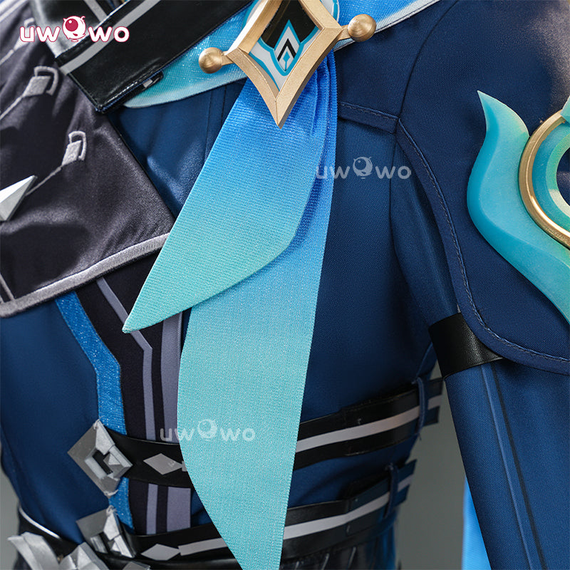 Uwowo Collab Series: Genshin Impact  Aether Night Hunt In Snow Cosplay Costume XS-2XL