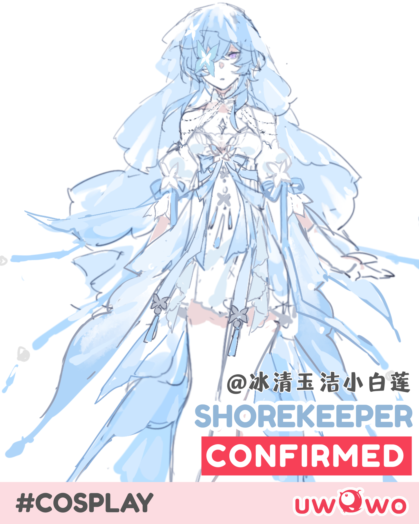 CONFIRMED Uwowo Game Wuthering Waves Shorekeeper Wuxia Chinese Style Fanart Cosplay Costume