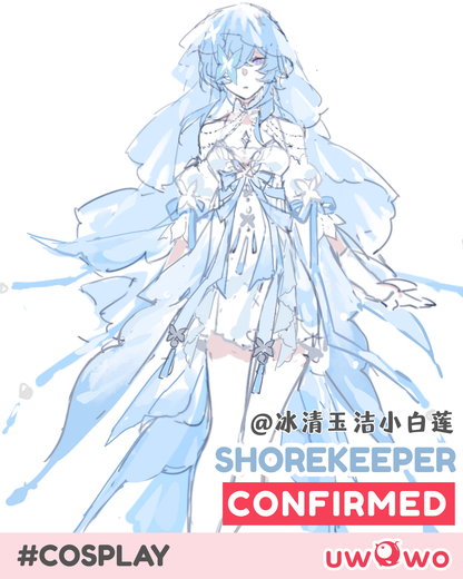 CONFIRMED Uwowo Game Wuthering Waves Shorekeeper Wuxia Chinese Style Fanart Cosplay Costume