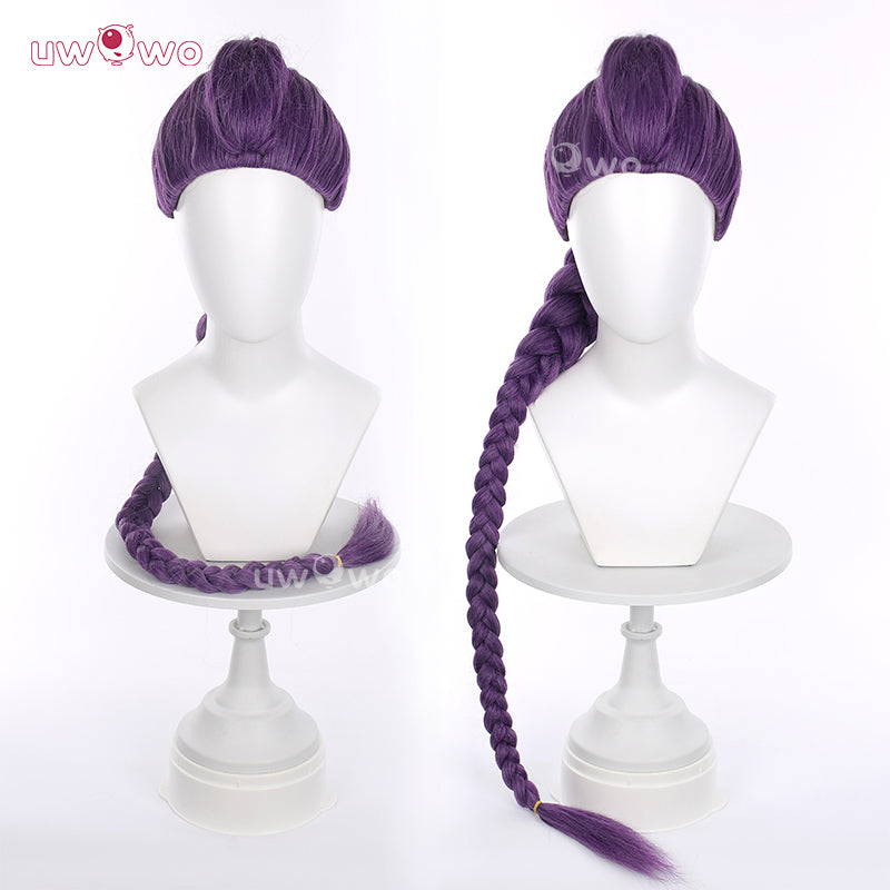 Uwowo Kpop Huntrix Rumi Cosplay Wig Long Purple Hair