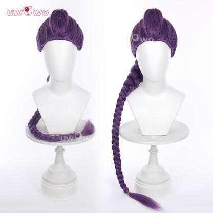 Uwowo Kpop Huntrix Cosplay Wig Long Purple Hair