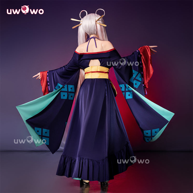 Uwowo Collab Series: Yachiyo Tsukimi Anime Cosmic Princess Kaguya! Kimono Cosplay Costume S-XL