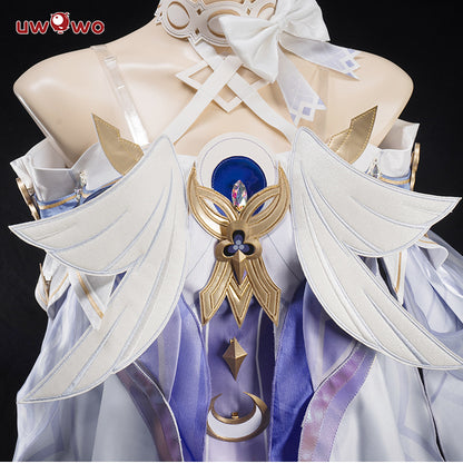 INSTOCK Uwowo Genshin Impact Columbina 'Damselette' Snezhnaya Cosplay Costume S-3XL