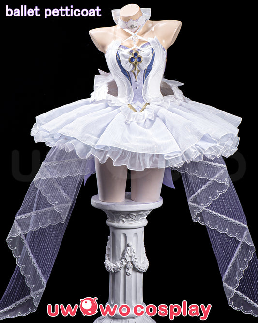 CONFIRMED Uwowo Deposit Poll - Genshin Impact Columbina Ballet Fanart White Swan Cosplay Costume