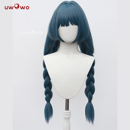 【Pre-sale】Uwowo Game Wuthering Waves Phrolova Cosplay Wig Long Dark Blue Hair
