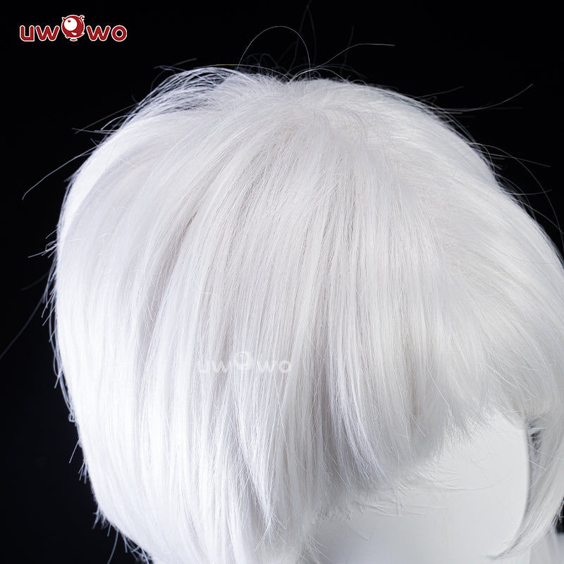 Uwowo NieR Reincarnation 10H YoRHa Sentinel Savior Cosplay Wig Middle Silver Hair