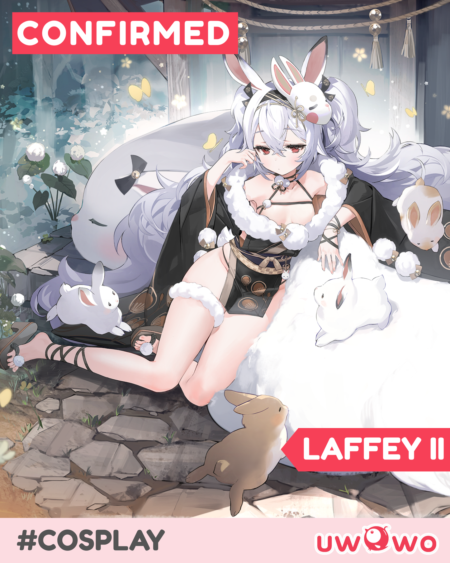 CONFIRMED Uwowo Game Azur Lane Laffey II Languid Tour Bunny Cosplay Costume