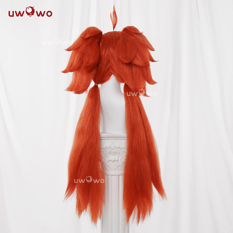 Uwowo Game Zenless Zone Zero/ZZZ Koleda Belobog Cosplay Wig Long Orange Hair