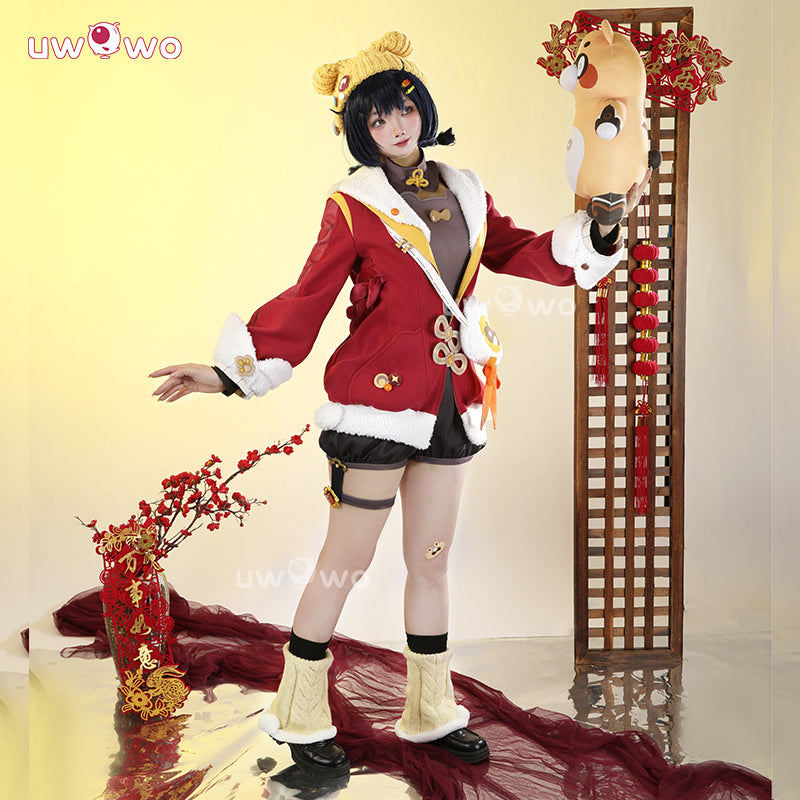 Uwowo Collab Series: Genshin Impact Xiangling New Year's Cheer outfit Cosplay Costume