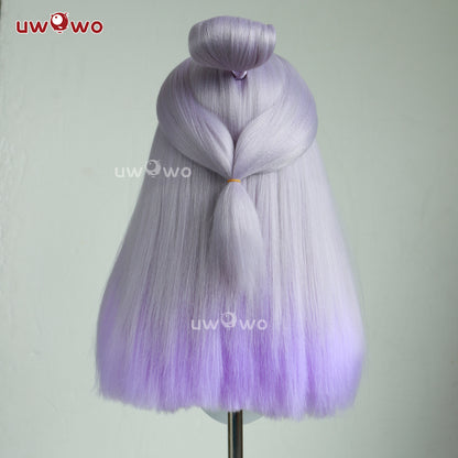 Uwowo Game  Blossom Cosplay Wig Long Purple Hair
